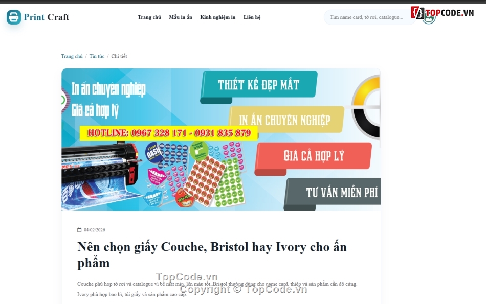 in ấn,đặt,web in ấn
